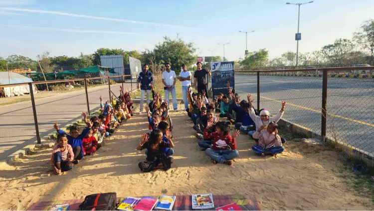 Children learning moral values and ethics at Jaiti Foundation Jaipur