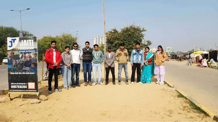 Jaiti Foundation educators teaching underprivileged children in Jaipur Rajasthan